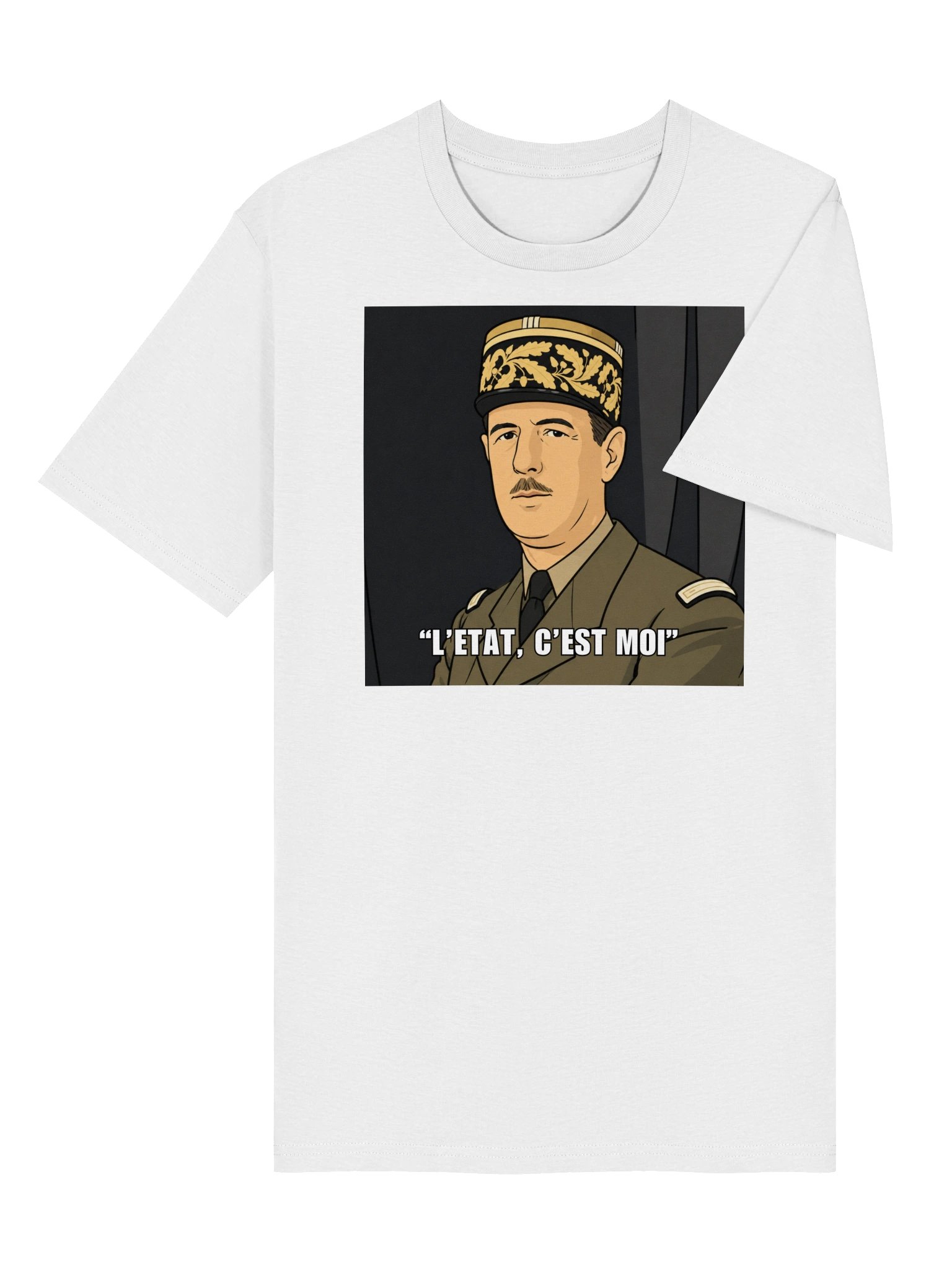 L'etat c'est moi - Charles De Gaulle (Organic unisex T-shirt) product image (8)