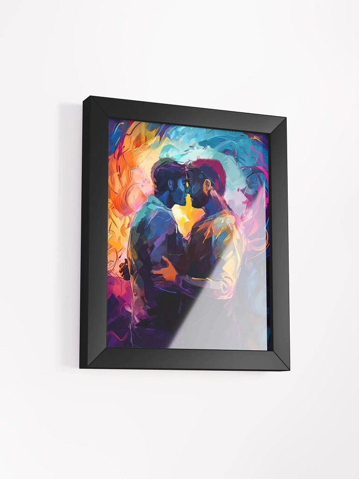 Two Men – Colorful Embrace Gay Studio Framed Print product image (2)