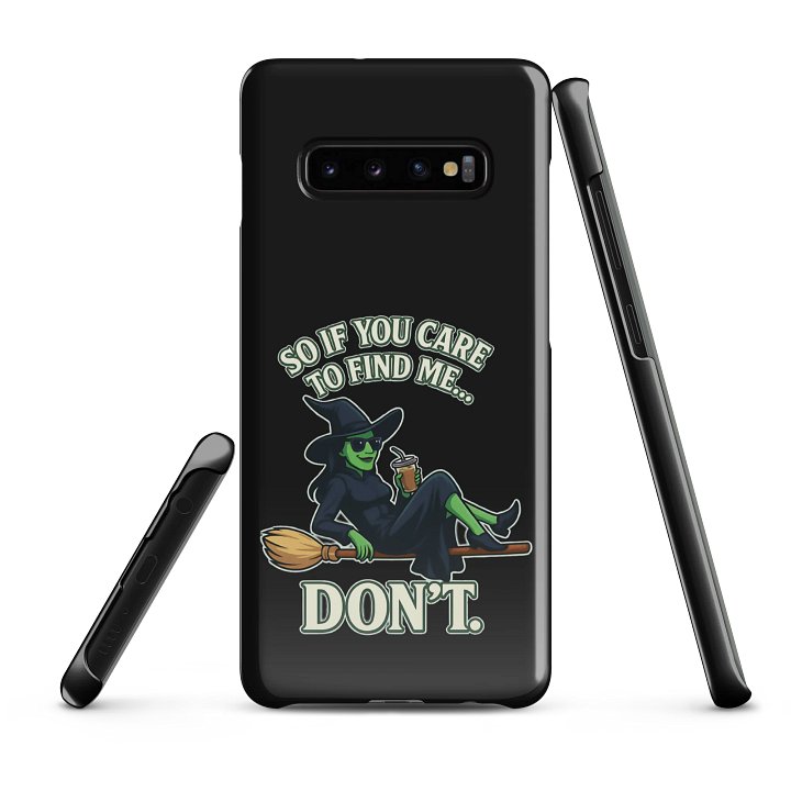 Wicked Samsung Case – Snap Fit Cover – Green Witch Coffee Break Aesthetic – Gift for Broadway Fans product image (5)