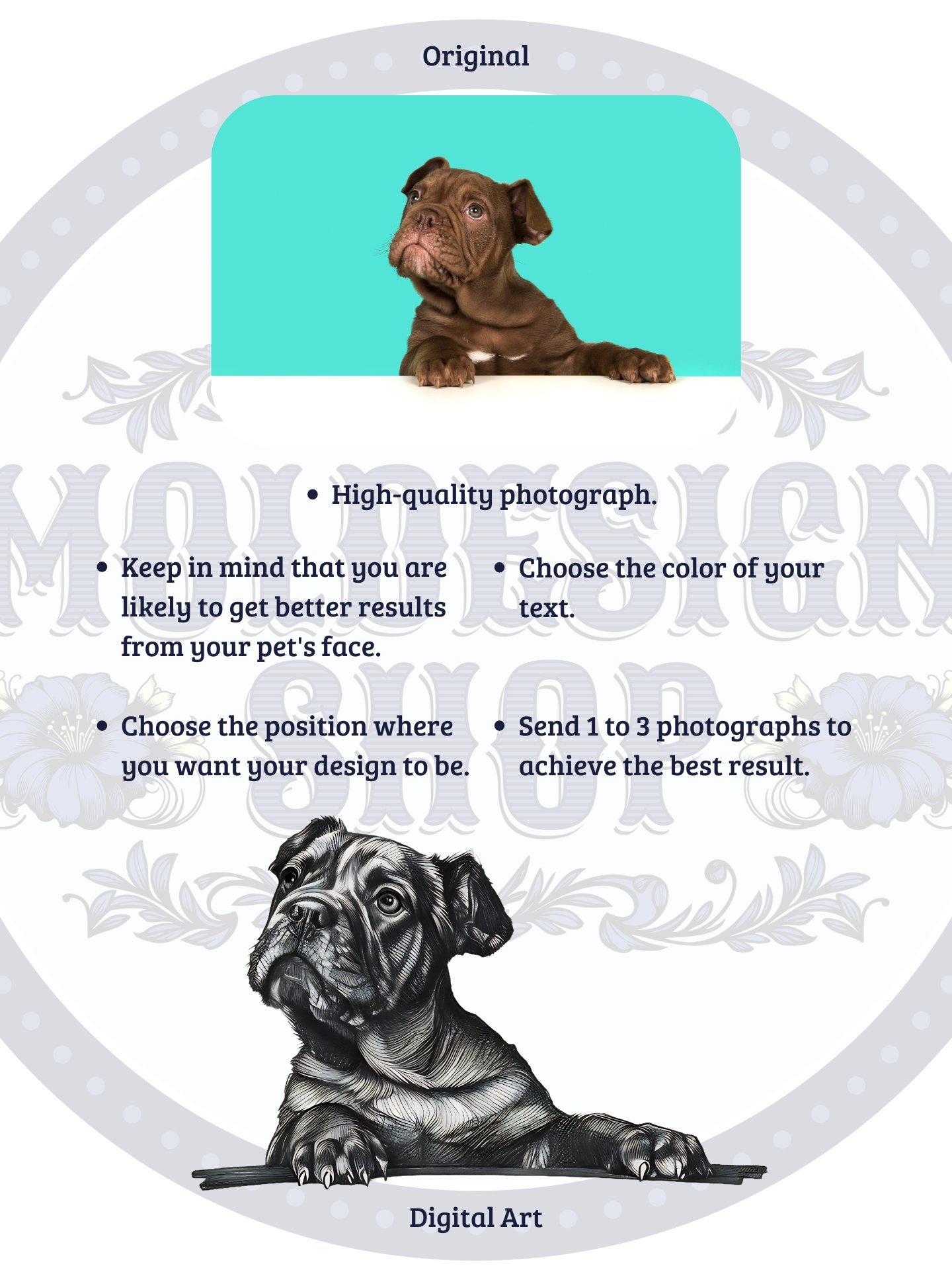 YOUR FRENCH BULLDOG! / T-SHIRT WITH PERSONALIZED NAME product image (4)