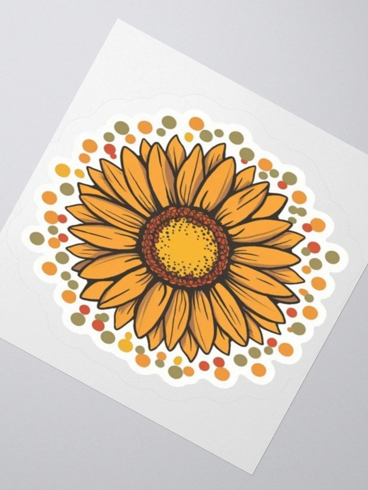 Exclusive Sunflower Decorative Sticker | Premium Kiss Cut Vinyl | Ideal for Laptops, Cars, and More product image (2)