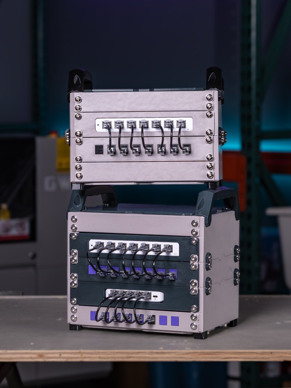 Mod10 Modular 3D Printable Mini Rack! Network in style! product image (2)