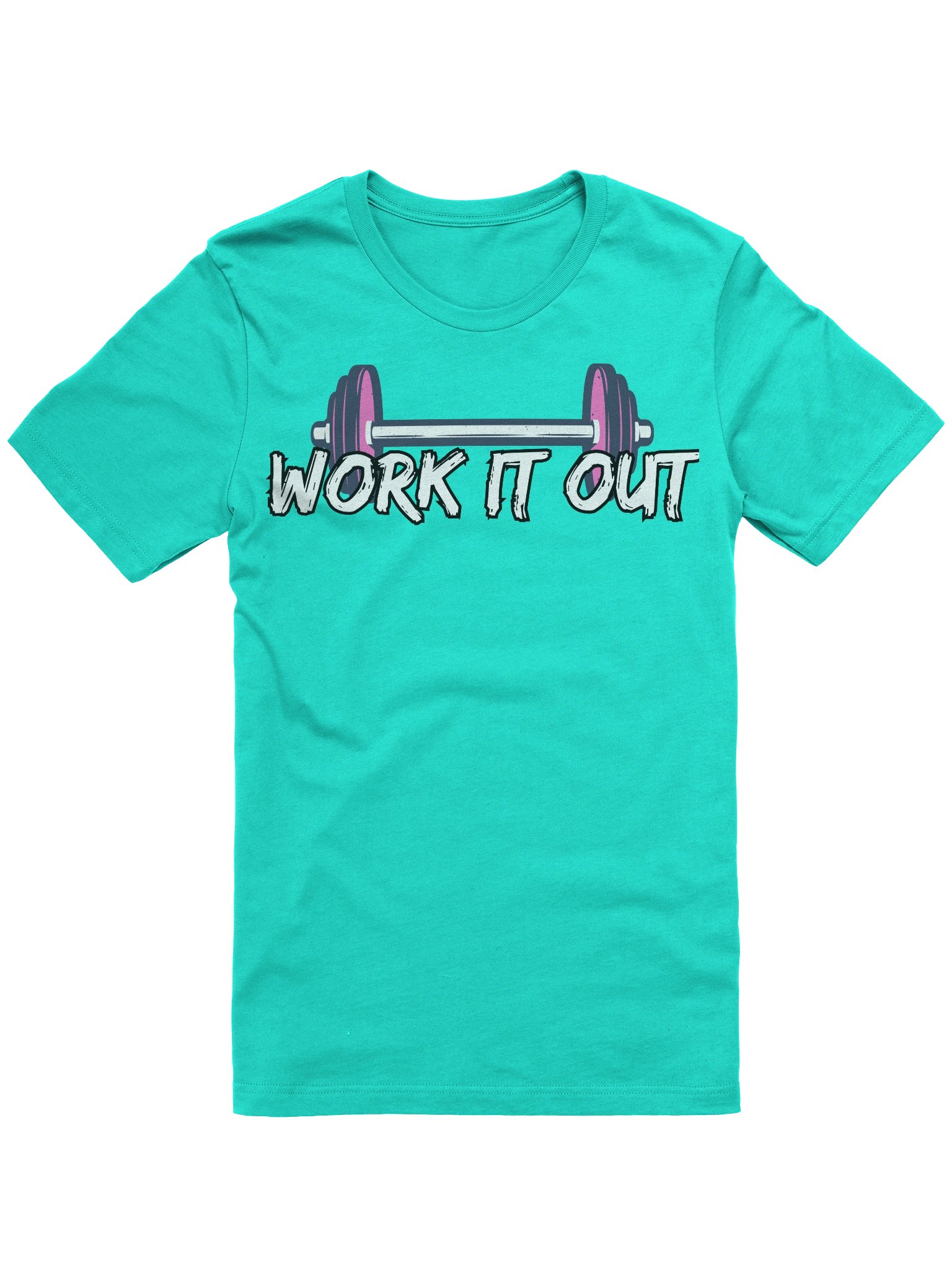 Work It Out Barbell Graphic Tee product image (5)