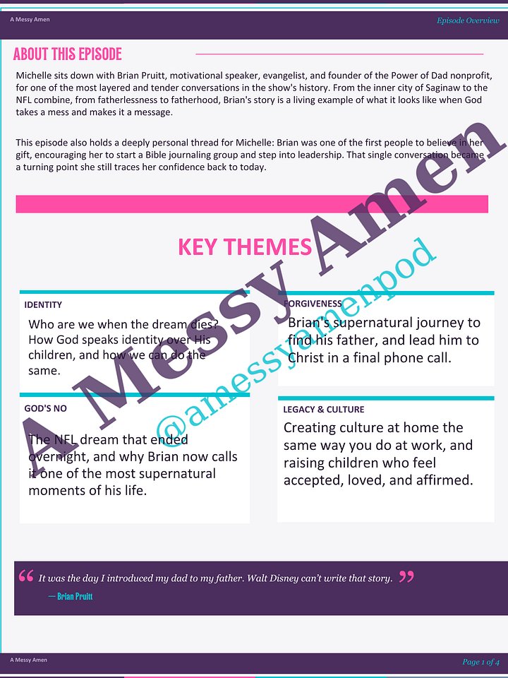 Pain Into Purpose - A Messy Amen Episode 5 Devotional Companion product image (2)