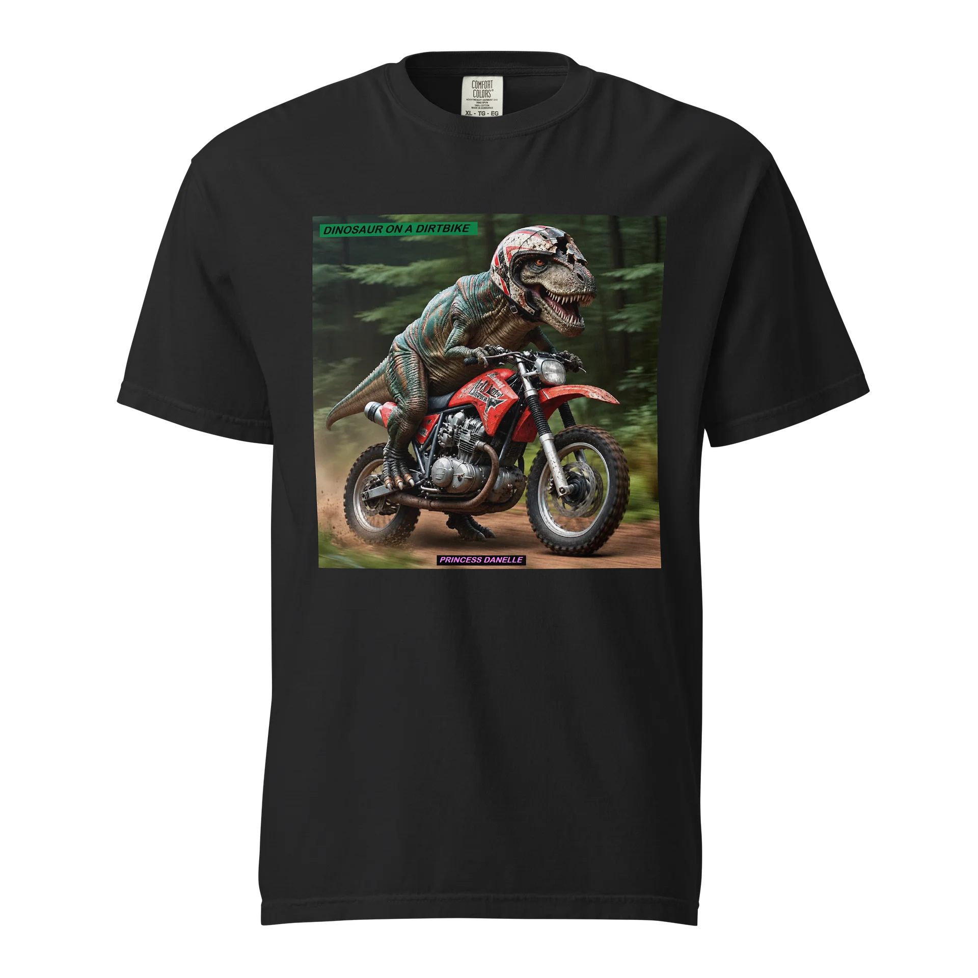 Dinosaur on a Dirtbike Tee product image (1)