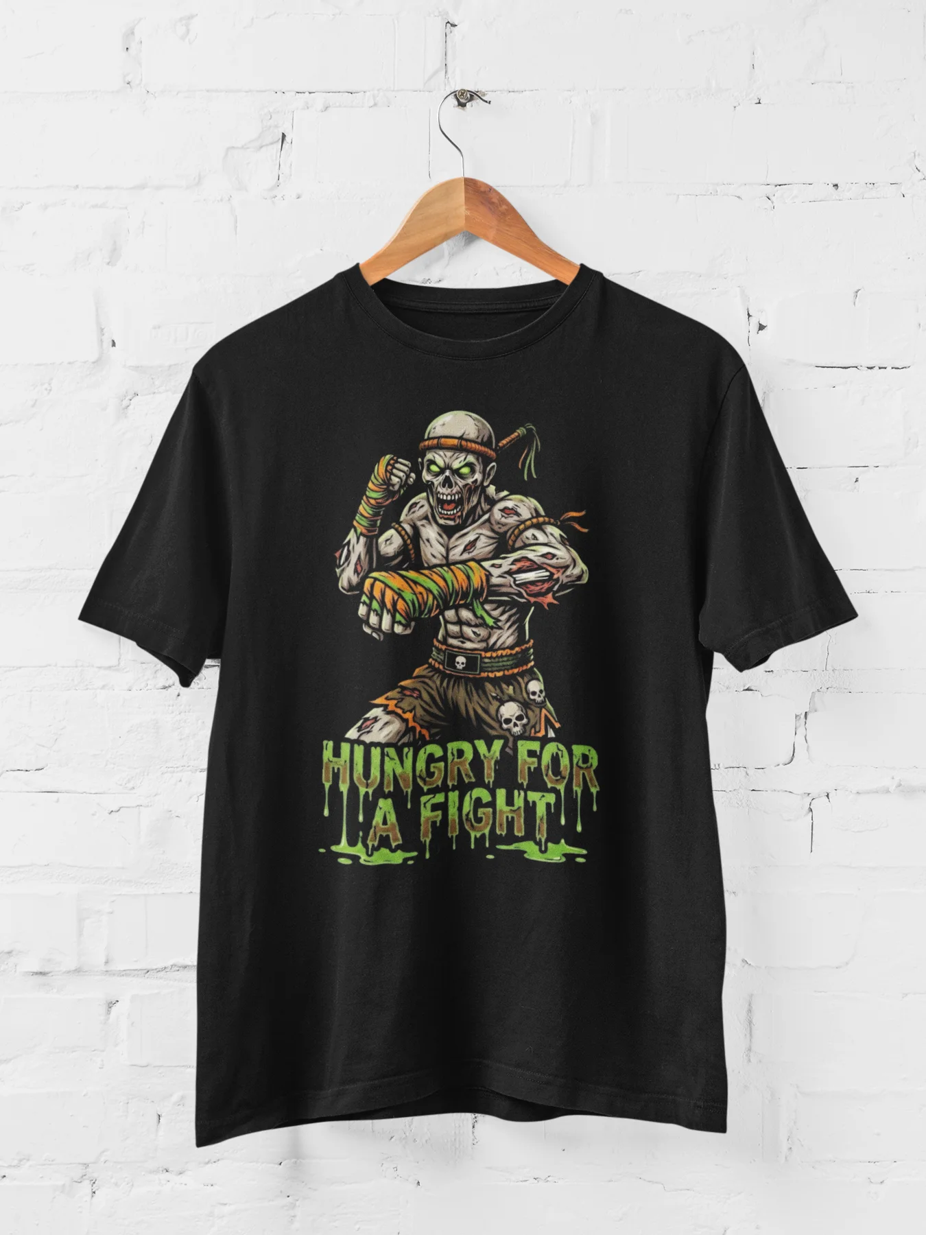 Zombie Muay Thai Halloween Tee product image (1)