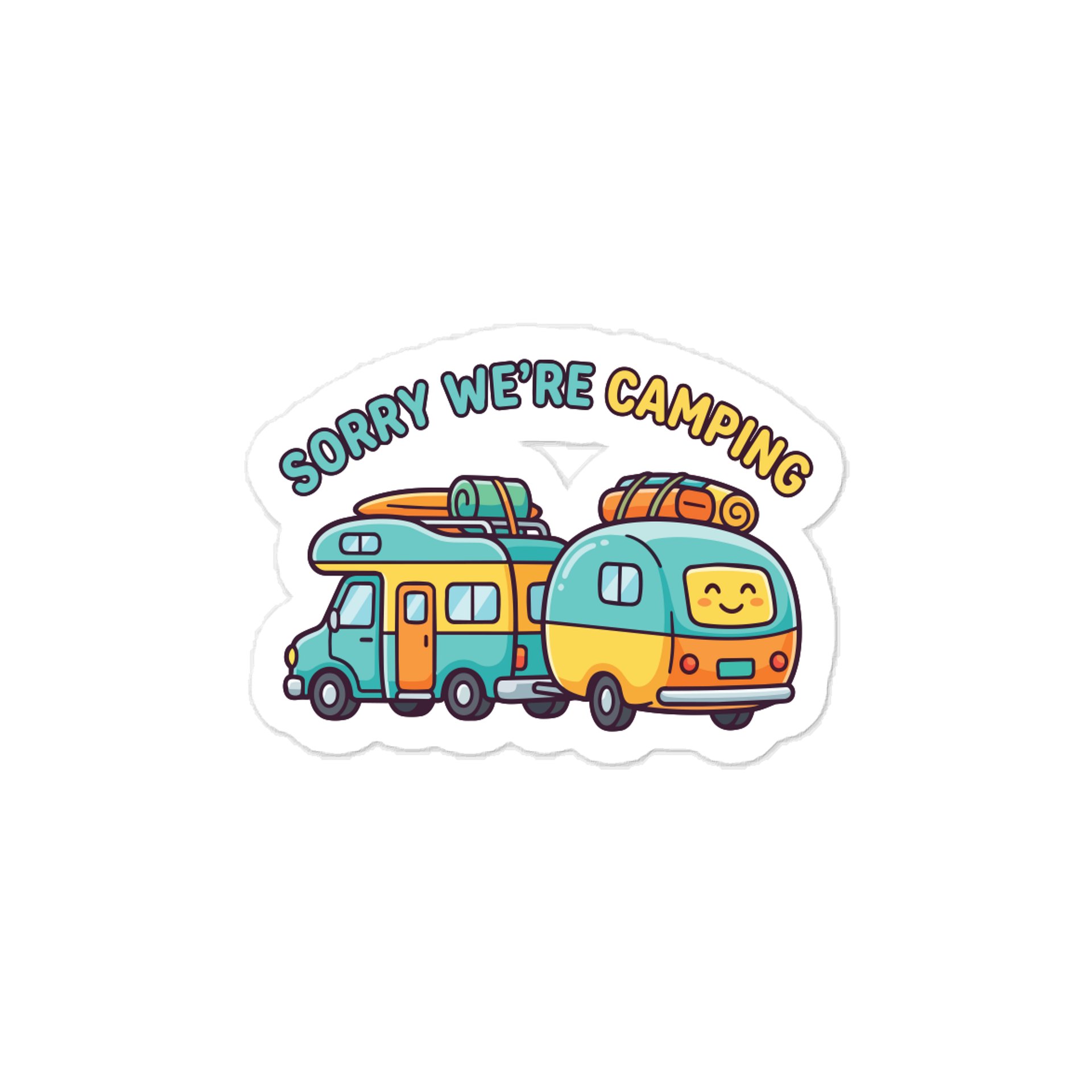 Sorry We're Camping Sticker product image (1)
