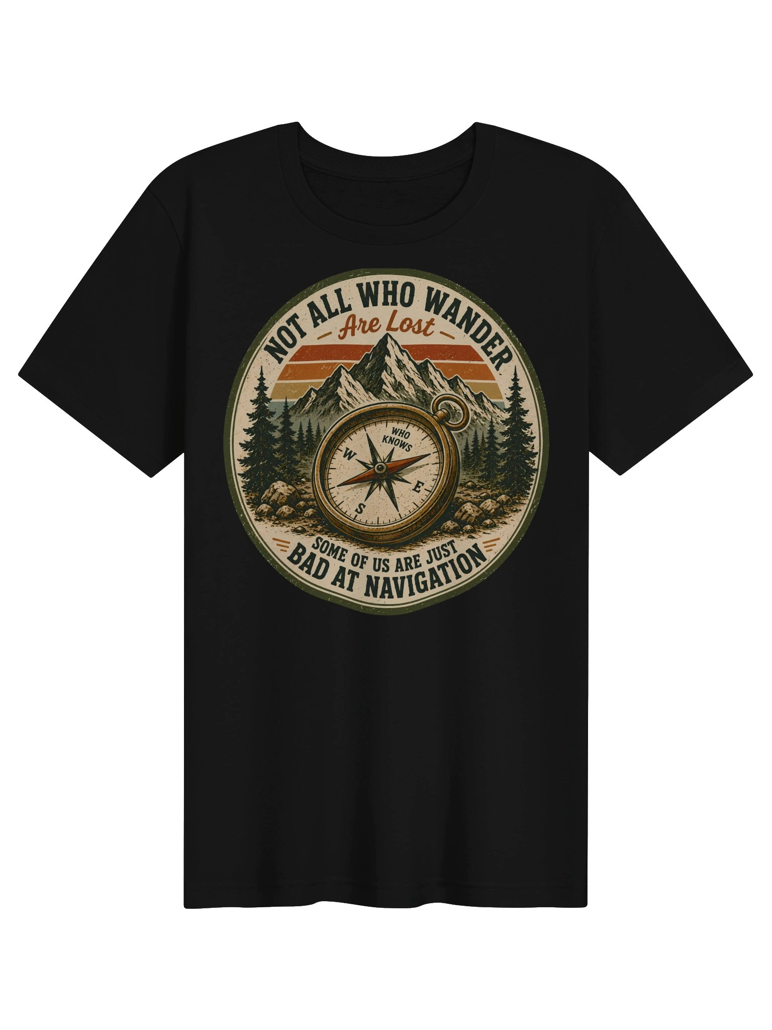 Not All Who Wander Compass Tee product image (1)