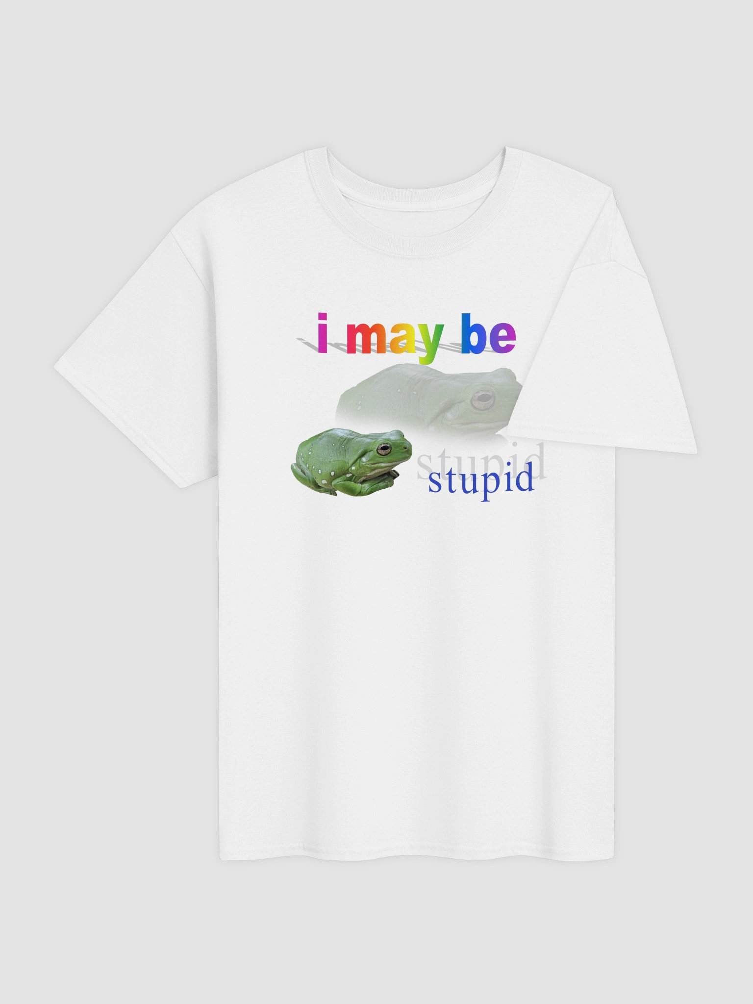 I may be stupid frog T-shirt product image (37)
