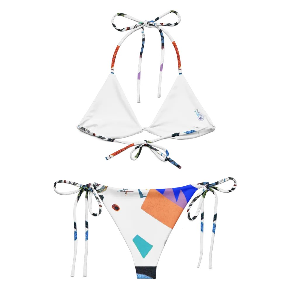 Abstract Lithographic Pattern Design String Bikini - V2 product image (5)