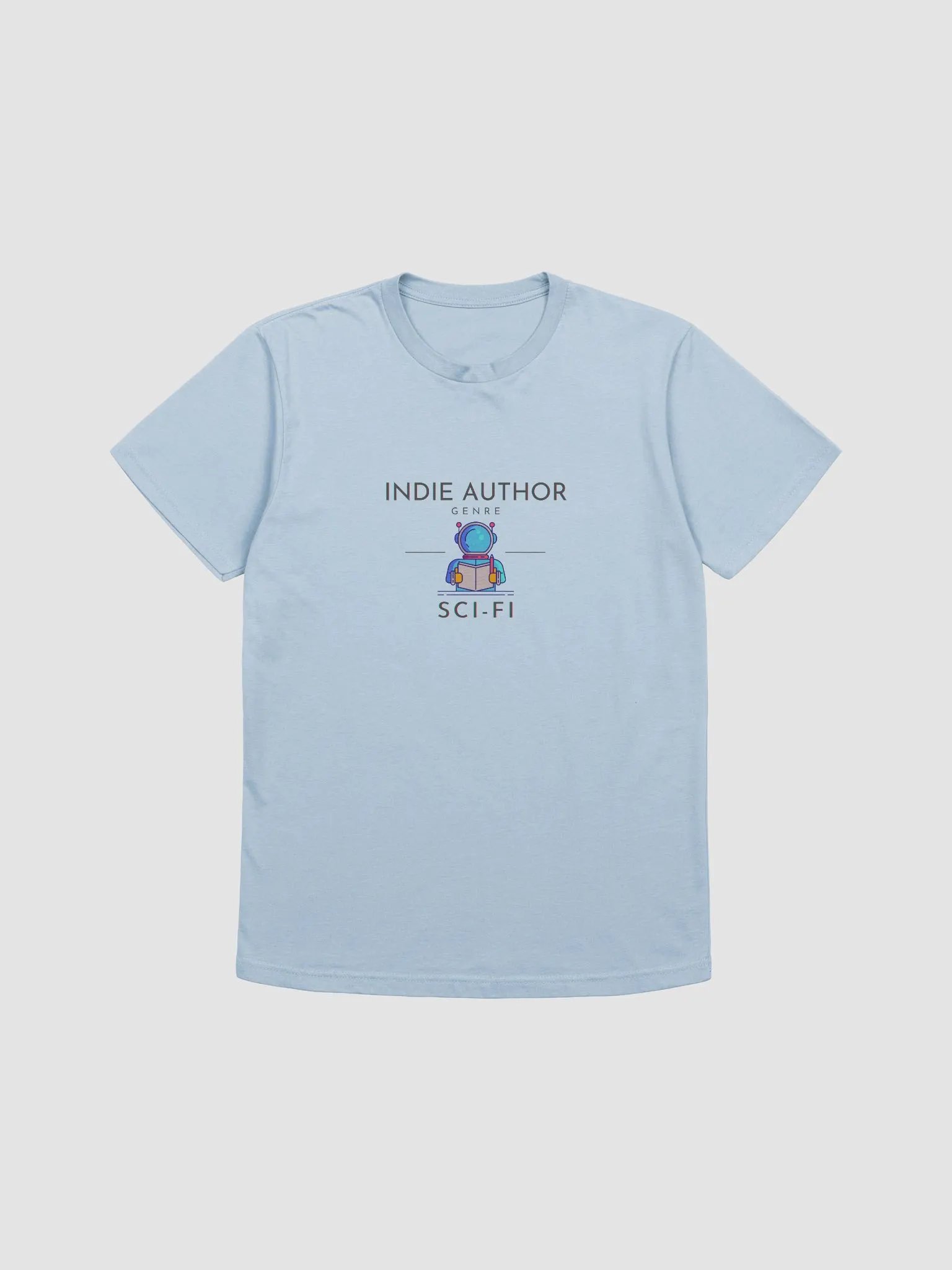 Indie Author Genre Sci-Fi Supersoft blue t-shirt product image (1)