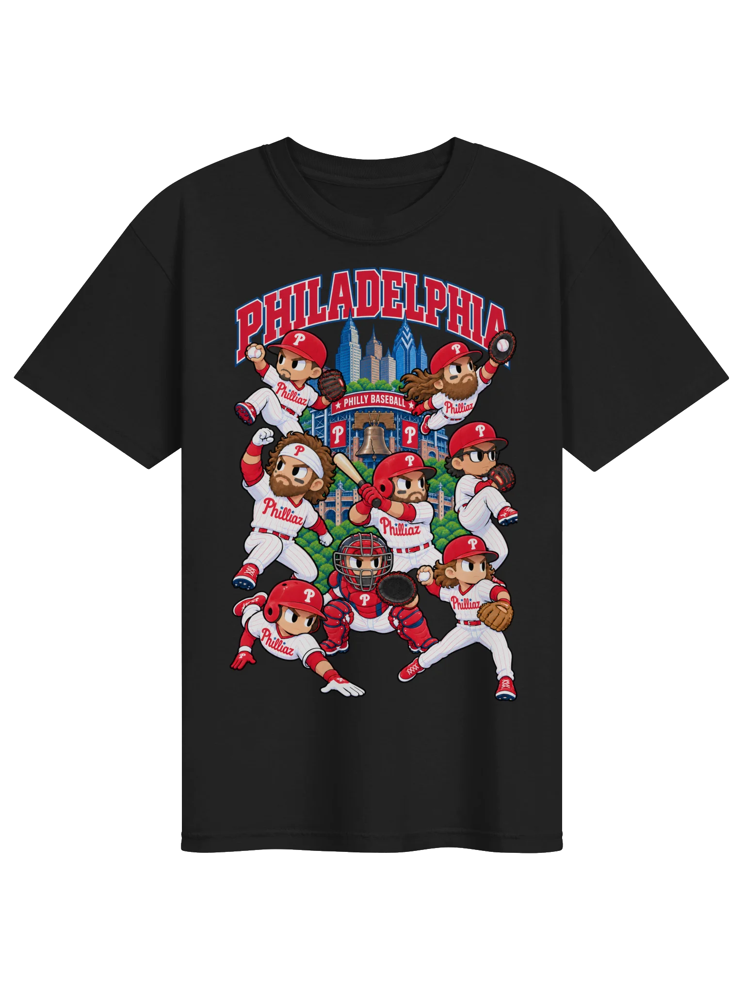 Philadelphia Baseball Animated Player T-Shirt product image (2)