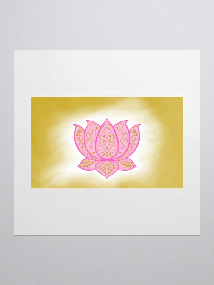 Golden Lotus Kiss Cut Stickers product image (2)
