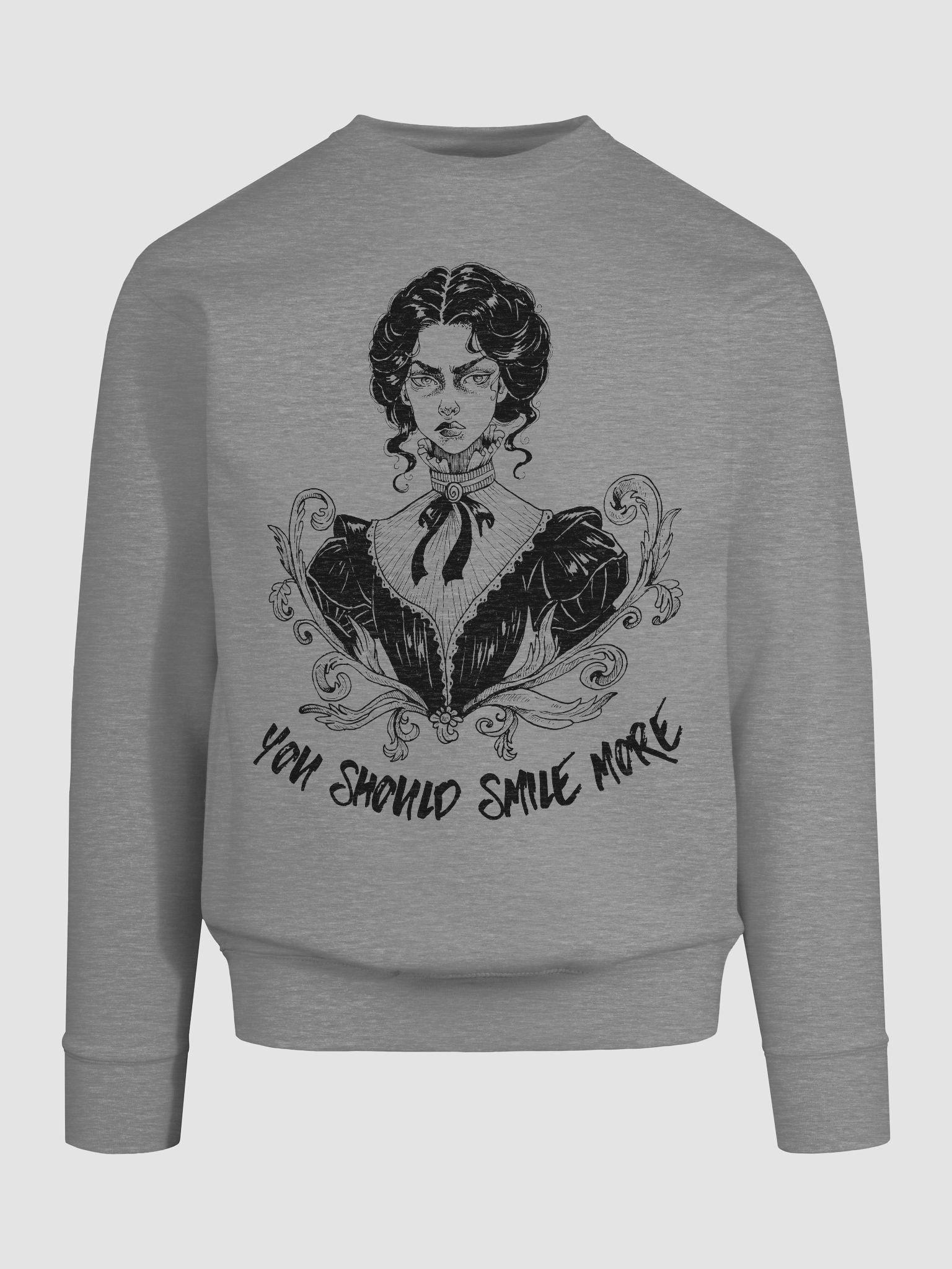 "SMILE MORE" Sweatshirt (Design #3) product image (3)