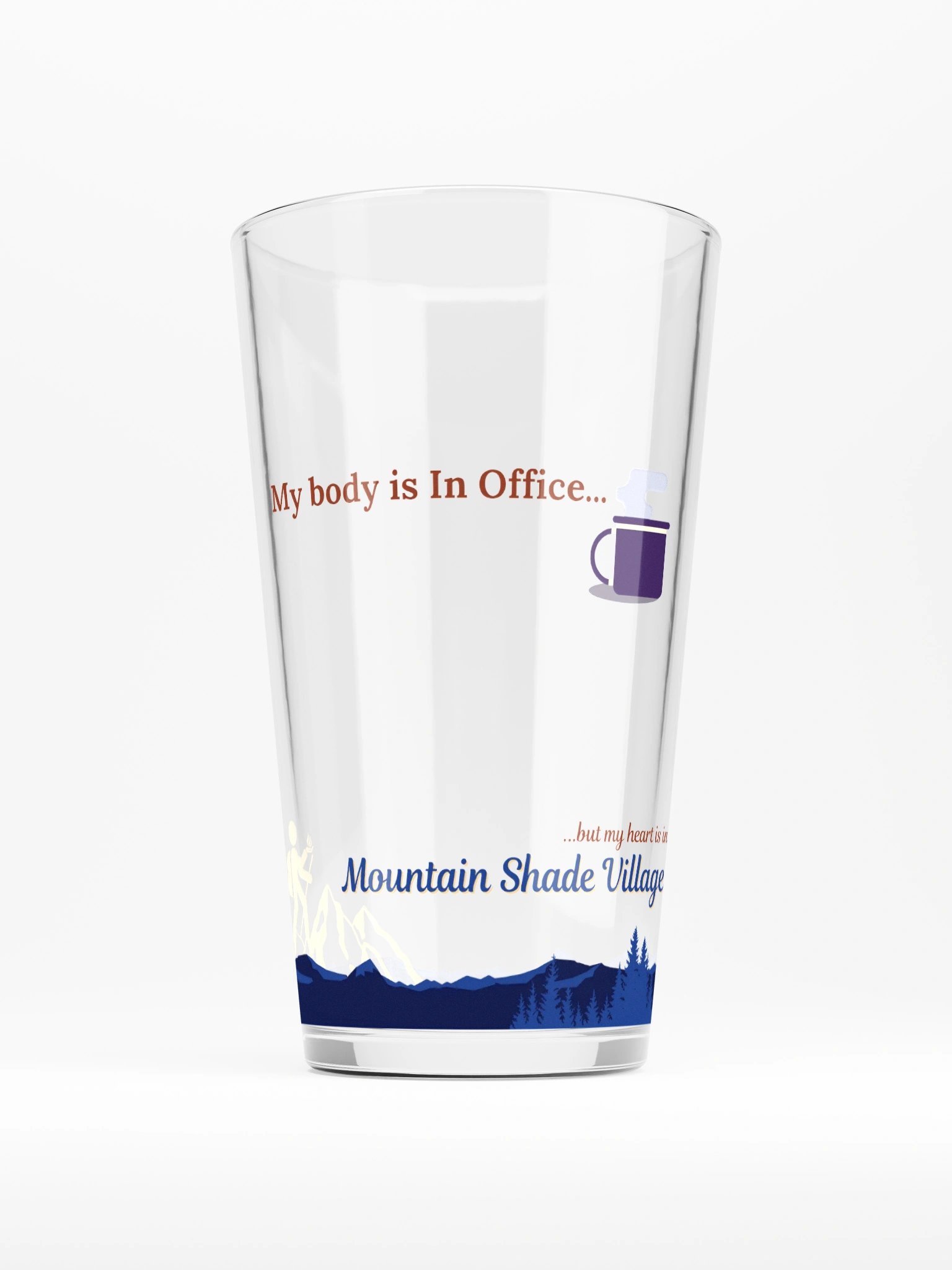 My Body is In Office Shaker Pint Glass product image (1)