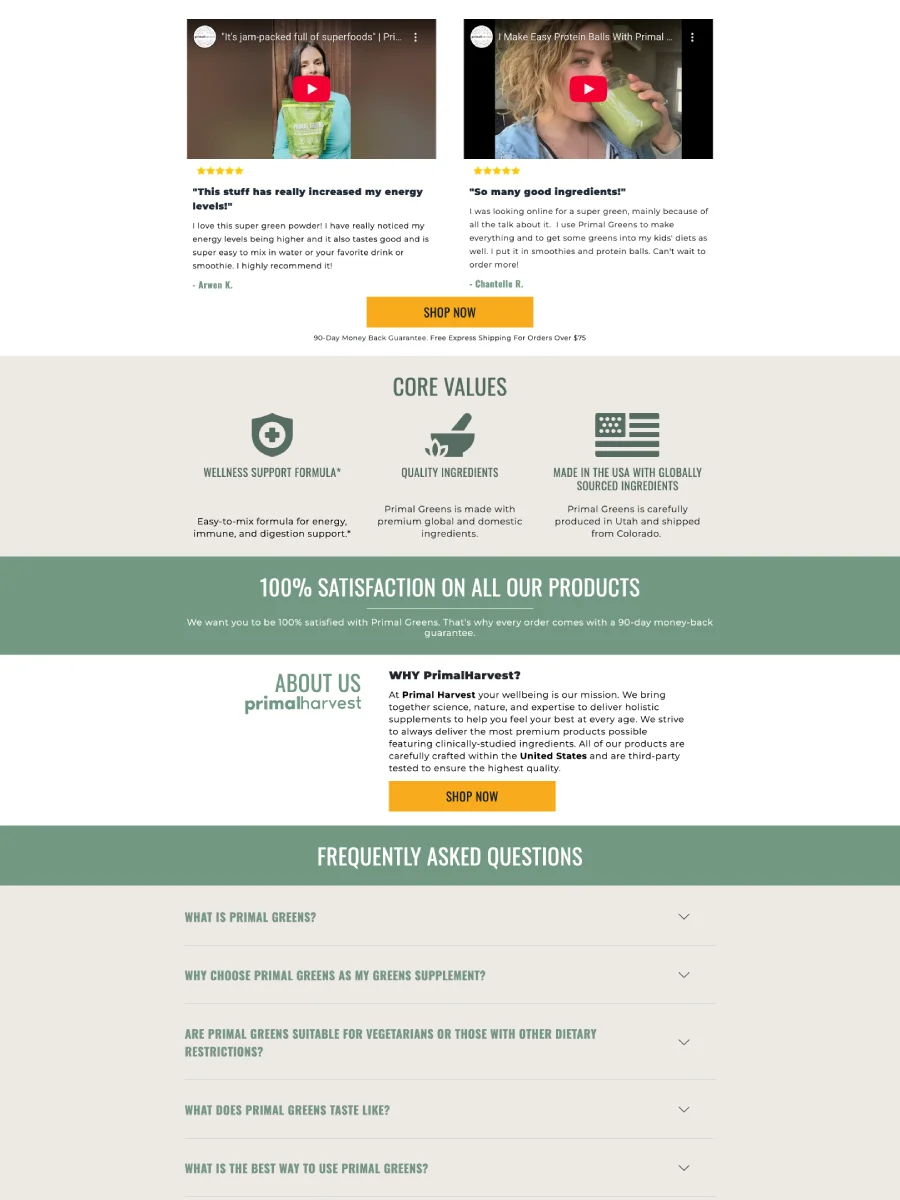 Primal Harvest - Replo Landing Page Template product image (5)
