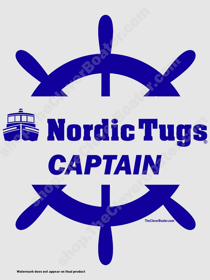 Nordic Tug Captain - T-Shirt - Light Shirt w/Blue Logo product image (2)