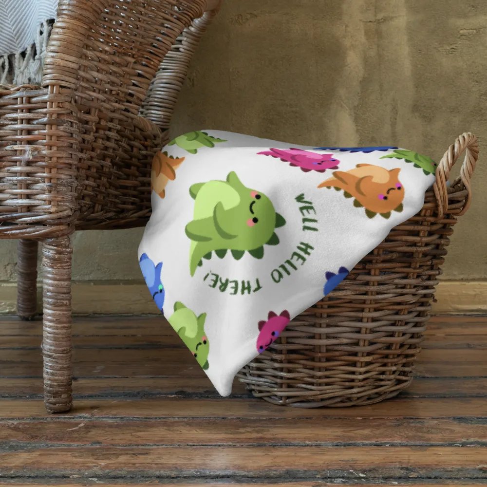 Cute Coloured Dinosaur Blanket product image (6)