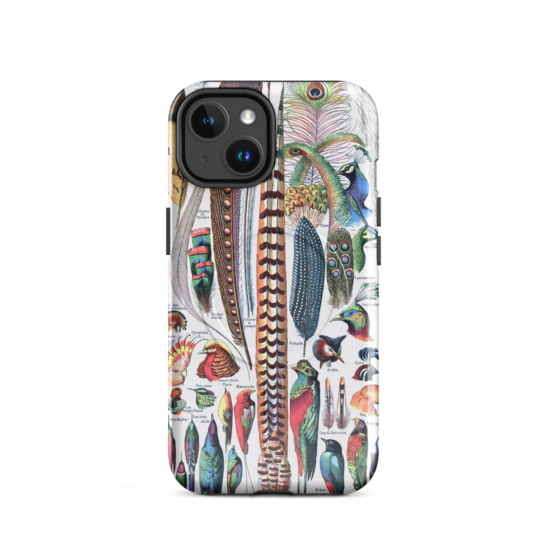 Feathers of Diversity iPhone® MagSafe® Tough Case - Plumes by Adolphe Millot product image (2)