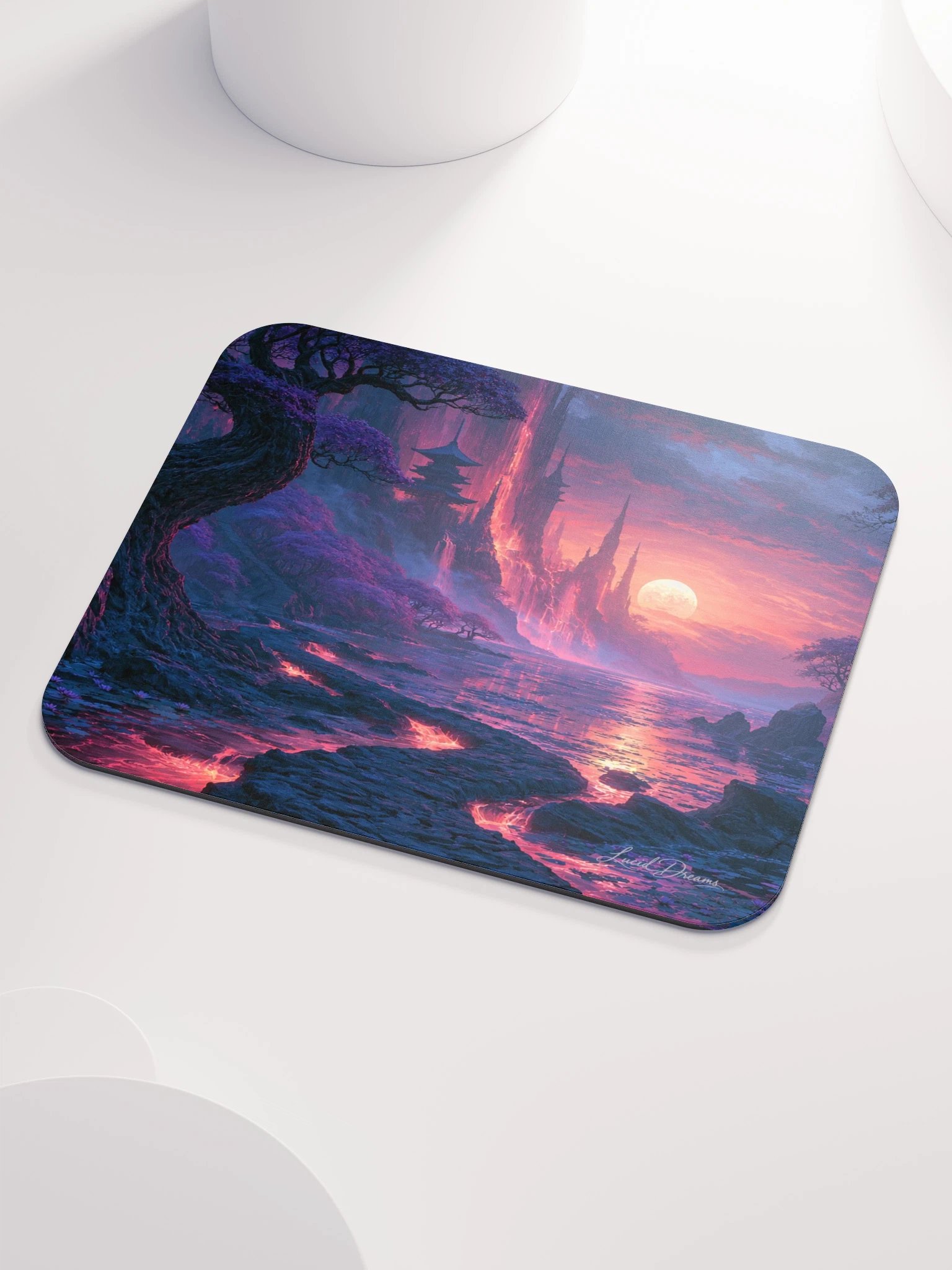 Moonrise at the Violet Citadel Mousepad product image (3)