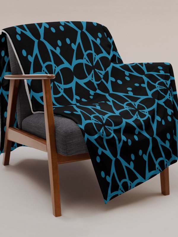 Turquoise Ethereal Echoes Throw Blanket product image (11)