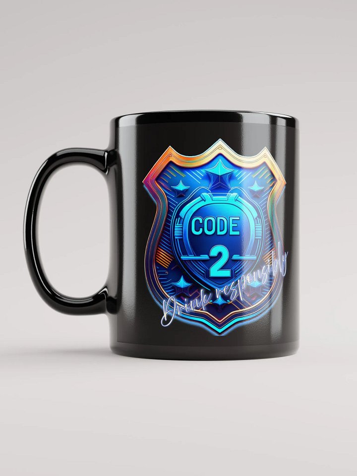 Code 2 - Black Coffee Mug (Black Mug) product image (1)