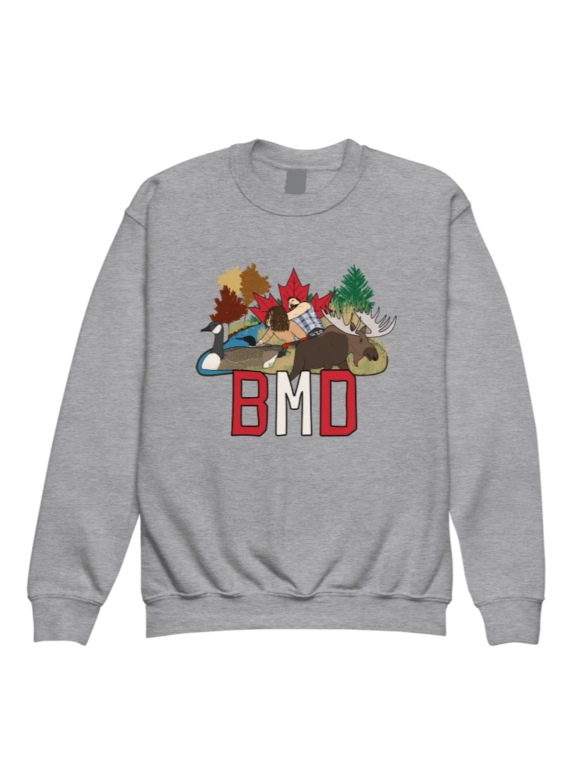 BMD Canadian Wrestling Youth Crewneck Sweatshirt product image (1)