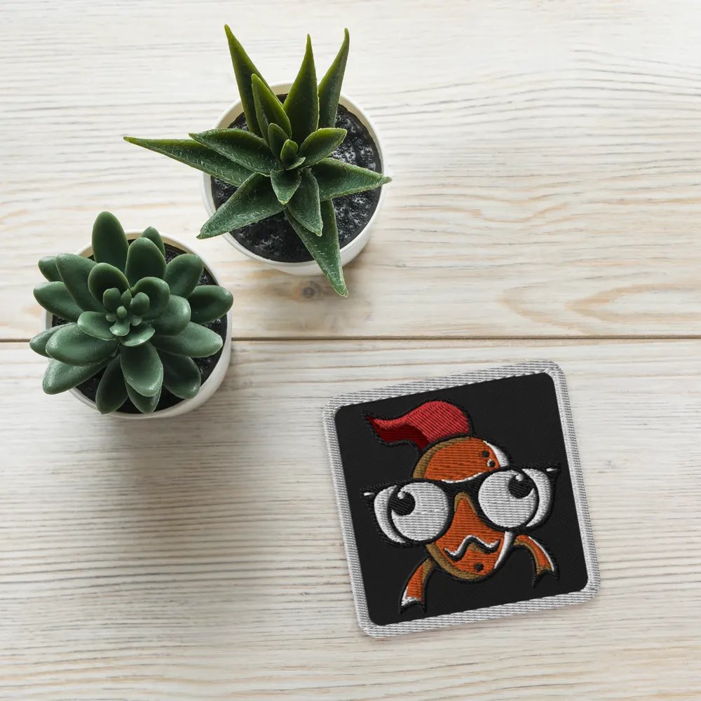 FEESH Logo Square Patch [white border] product image (4)