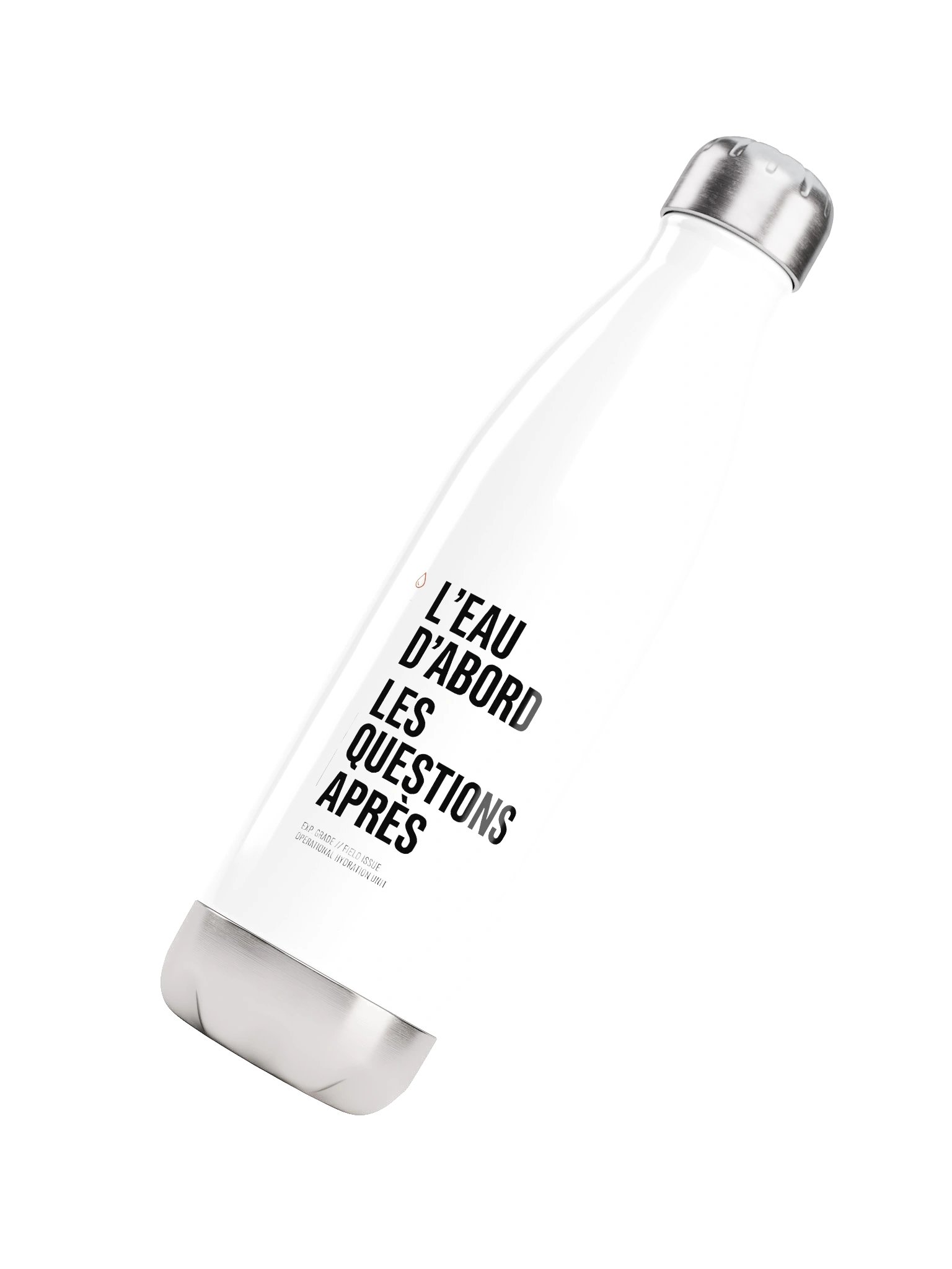 Gourde Isotherme "L'EAU D'ABORD. LES QUESTIONS APRÈS." : Field Issue product image (4)