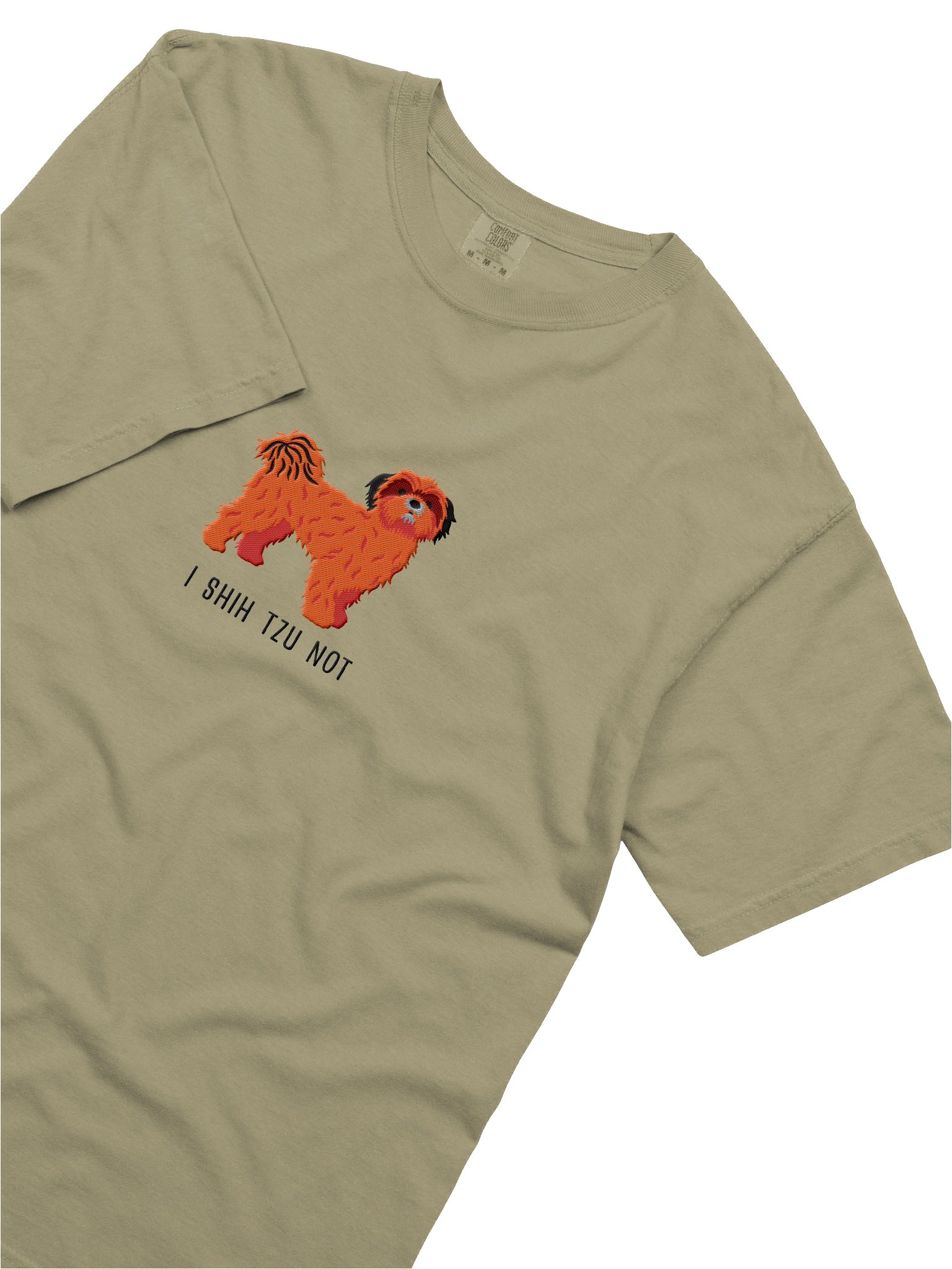 I Shih Tzu Not T-Shirt(Embroidered) of a Shih Tzu(Red) product image (8)