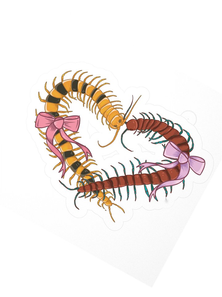 centipedes <3 sticker product image (4)
