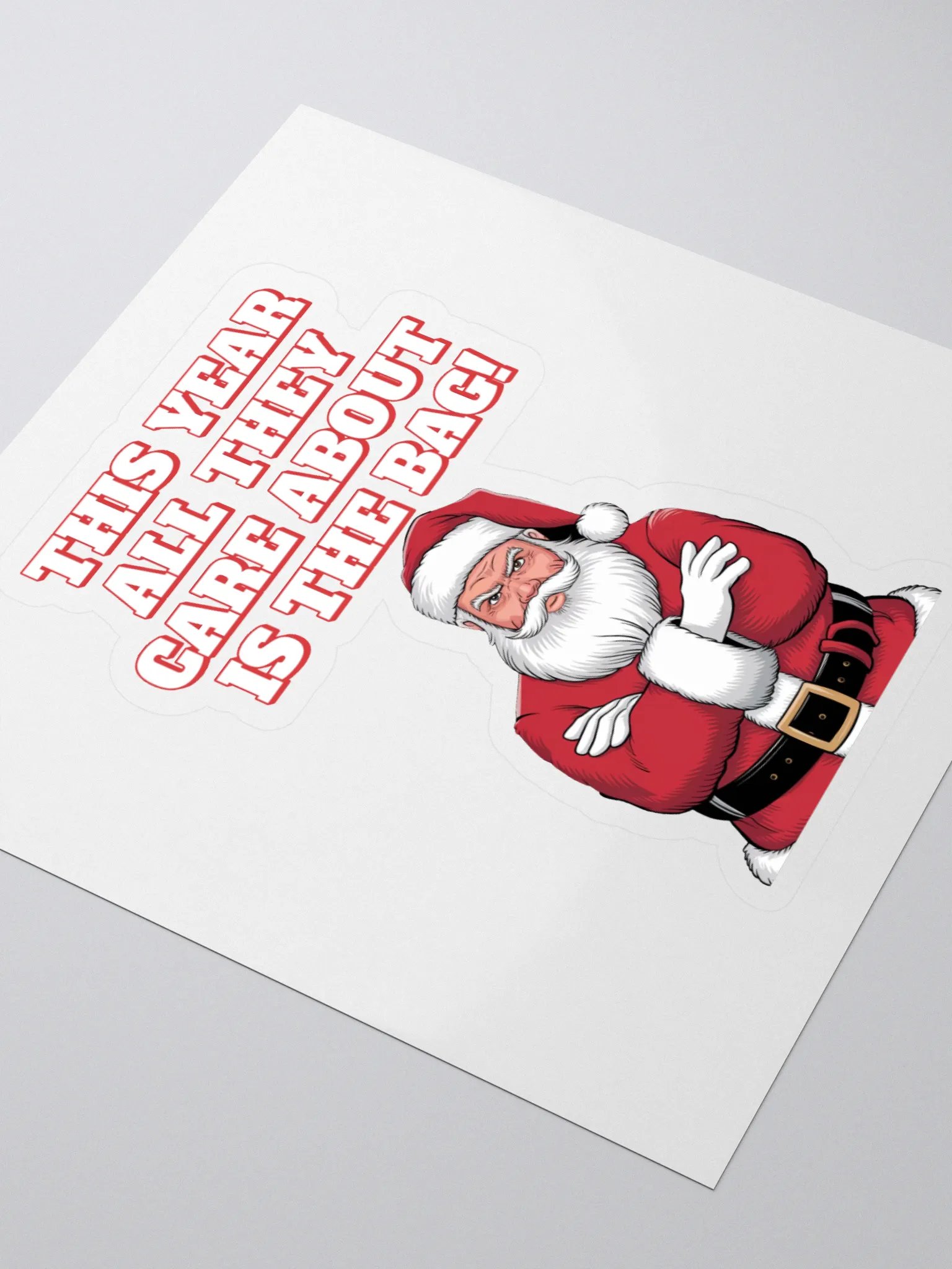 This Year All They Care About Is The Bag! Sticker product image (3)
