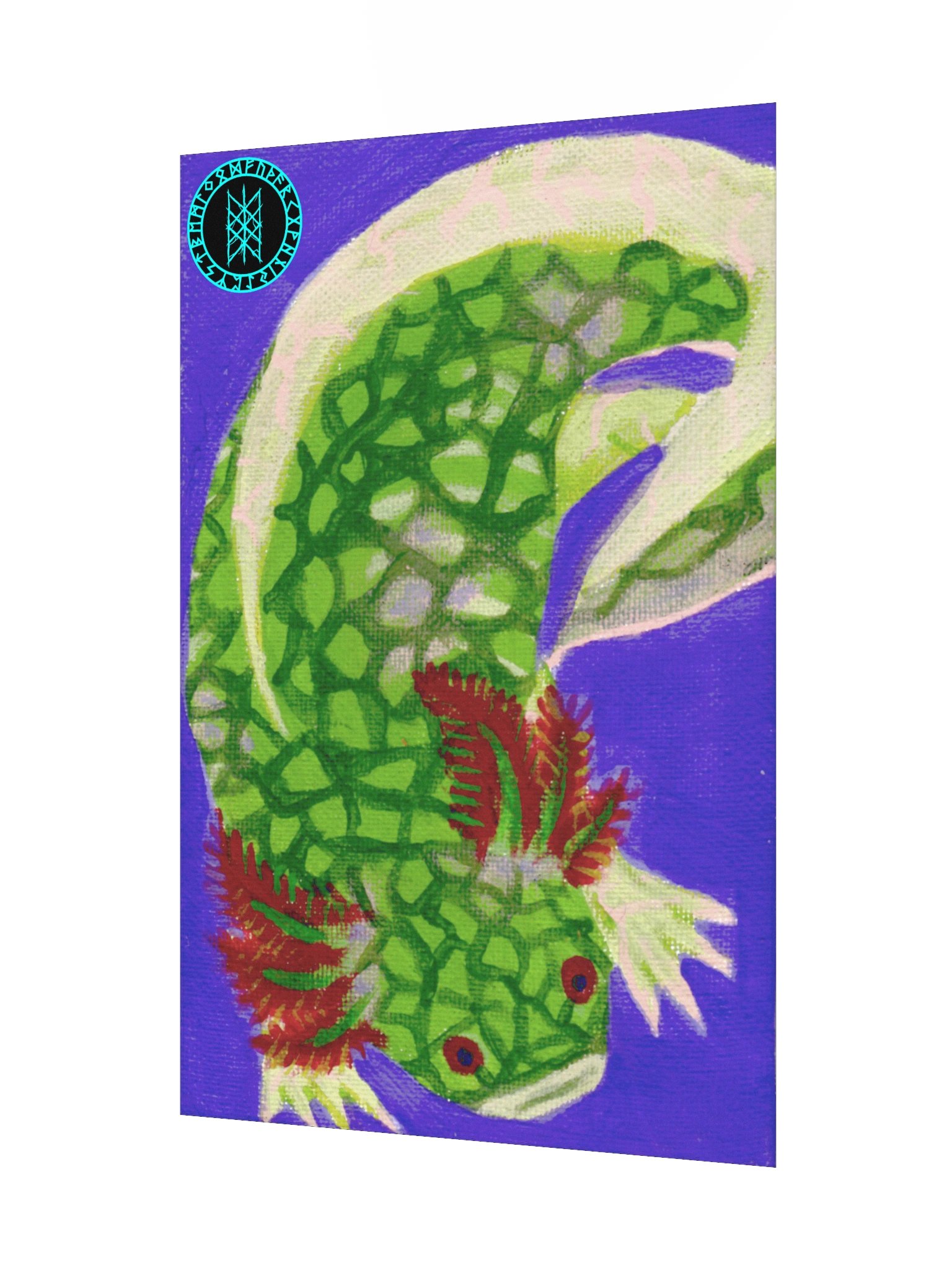 Gone Fission July Scaled Axolotl Matte Paper Poster product image (7)