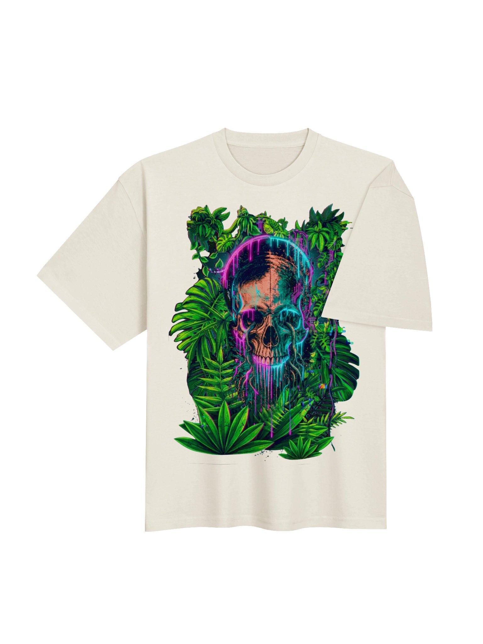 Neon Skull Jungle Tee product image (7)