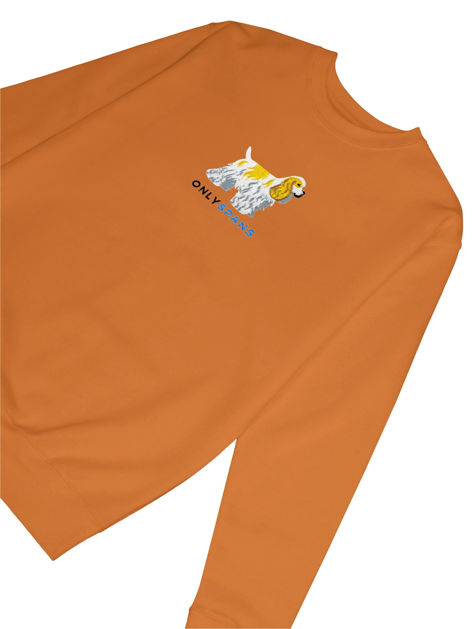 Only Spans Sweatshirt (Embroidered) of an American Cocker Spaniel(Lemon and White) product image (36)