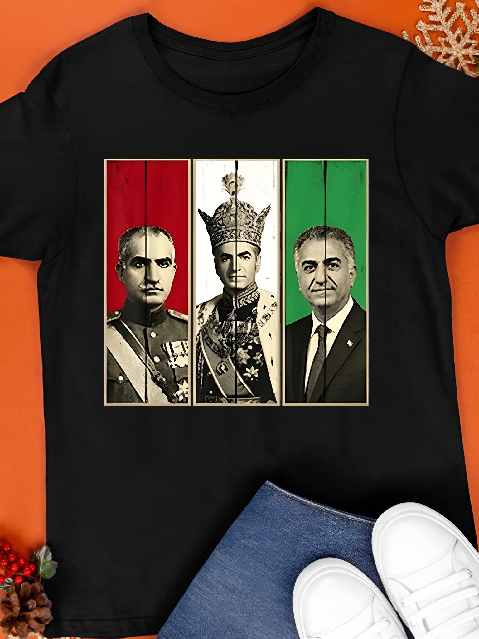 Pahlavi Dynasty Three Generations Reza Shah Mohammad Reza Shirt product image (1)