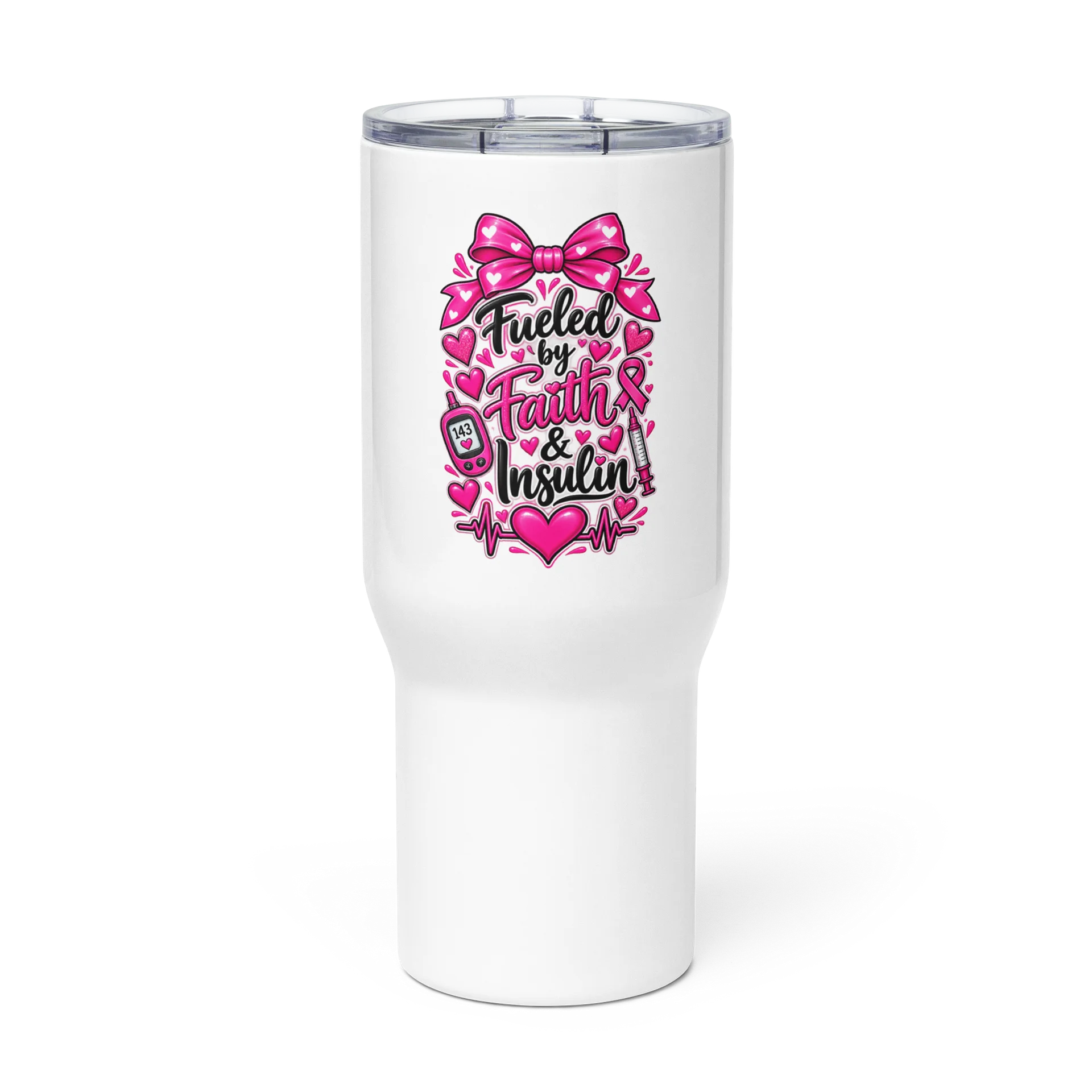 Fueled by Faith & Insulin Travel Mug product image (3)