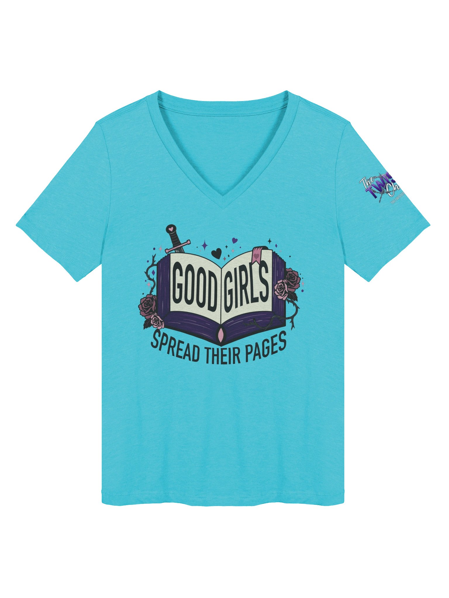 Good Girls Spread Their Pages (Women's V-Neck) product image (34)
