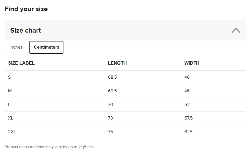 Thrive t-shirts unisex sizing product image (4)