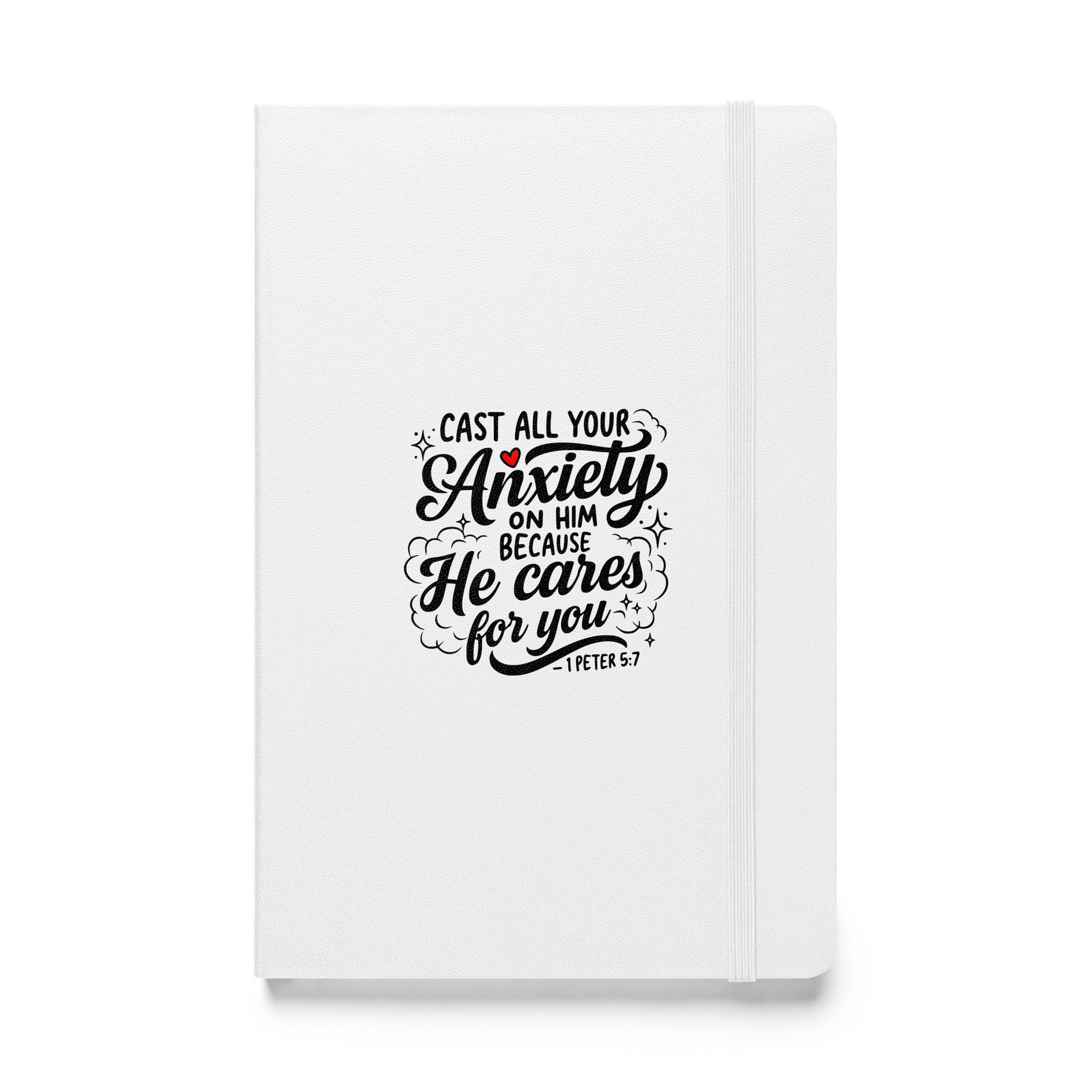 Cast All Your Anxiety Journal — 1 Peter 5:7 | Bound Notebook product image (1)