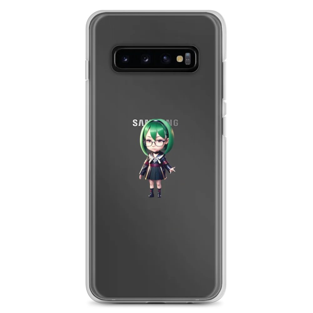 (Green CHIBI) K Clear Case for Samsung product image (1)