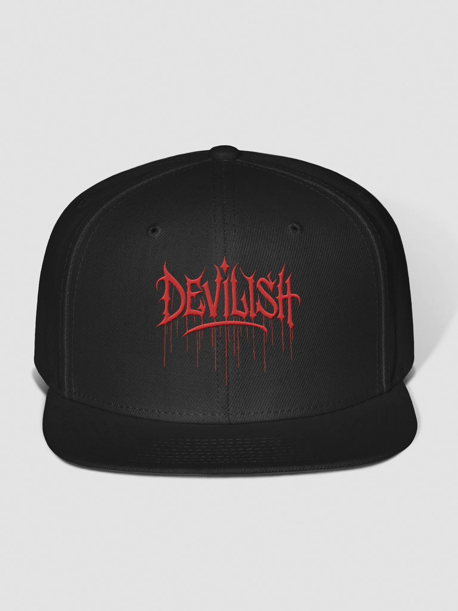 Drip "Devilish" Embroidered Snapback Cap product image (1)