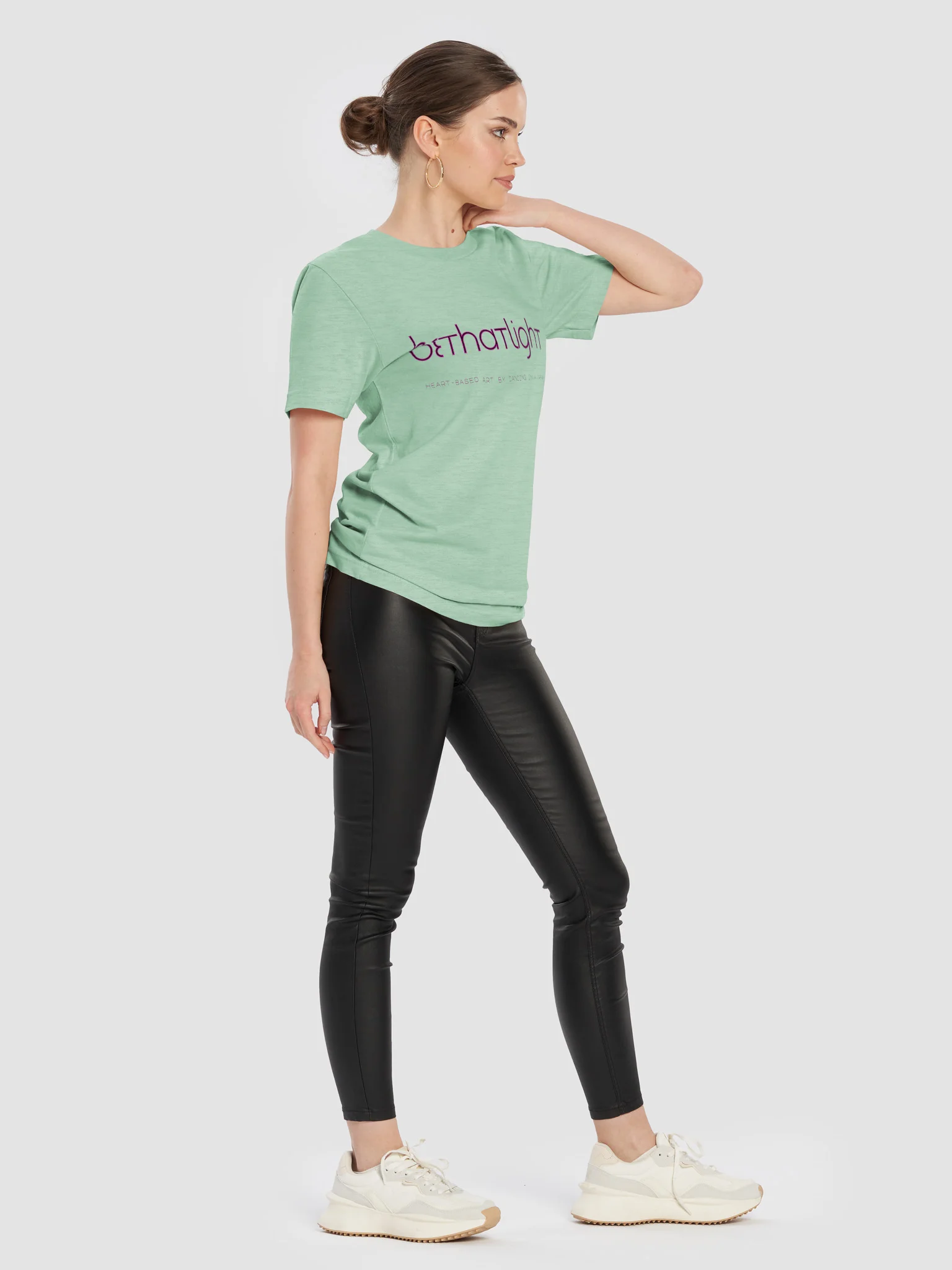 'be that light' pink tee product image (5)