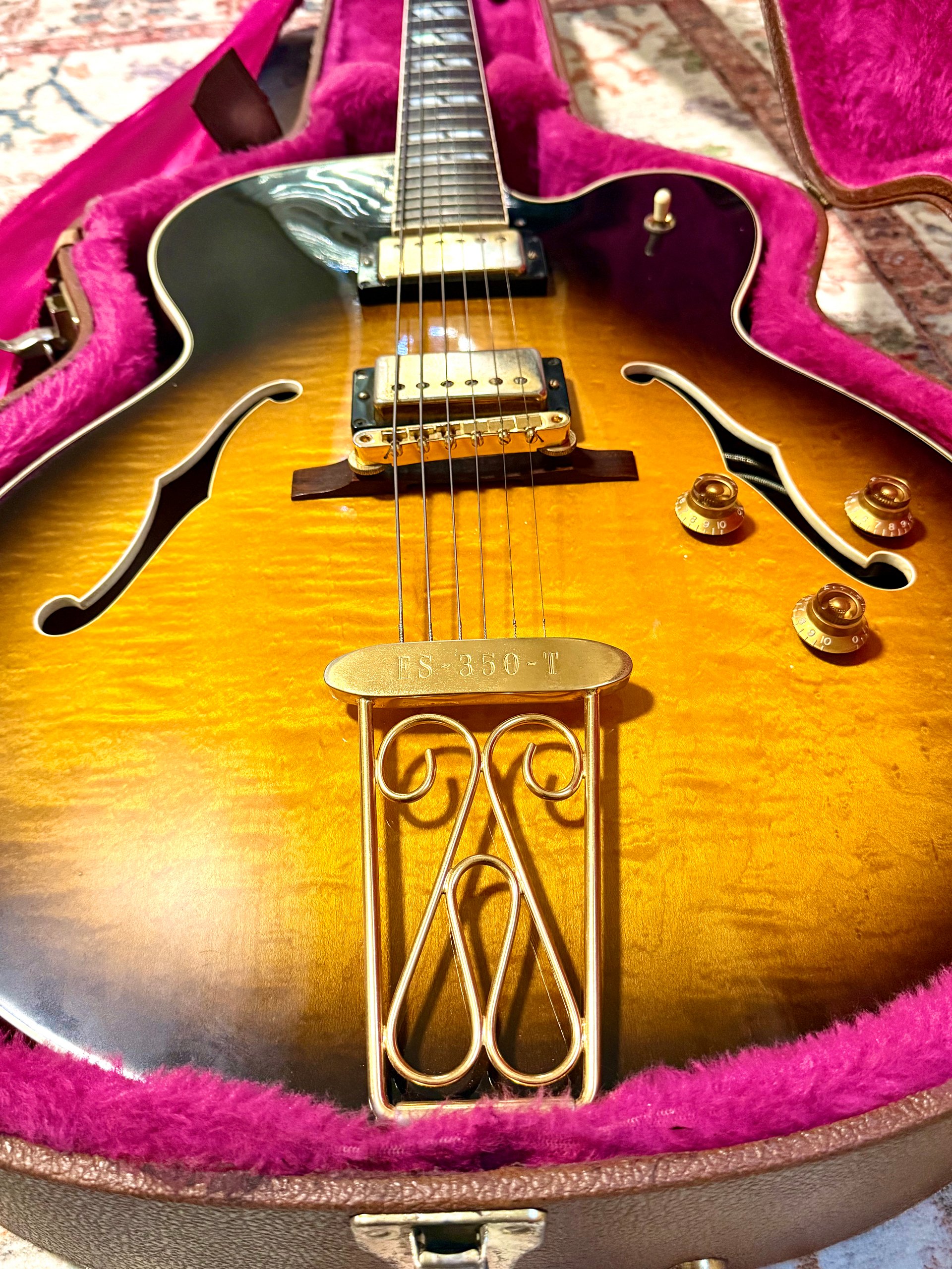 1992 Gibson ES-350T "FIGURED TOBACCO BURST" Full Hollowbody + OHSC product image (6)