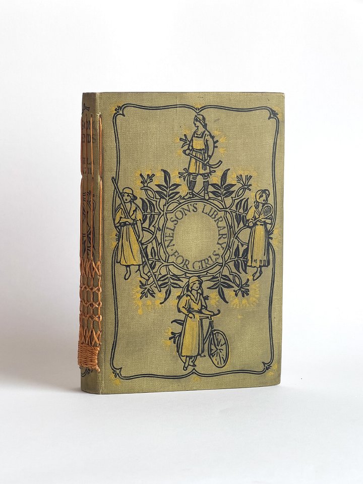 Handmade Sketchbook from Vintage Book Cover | Nelson's Library for Girls product image (1)