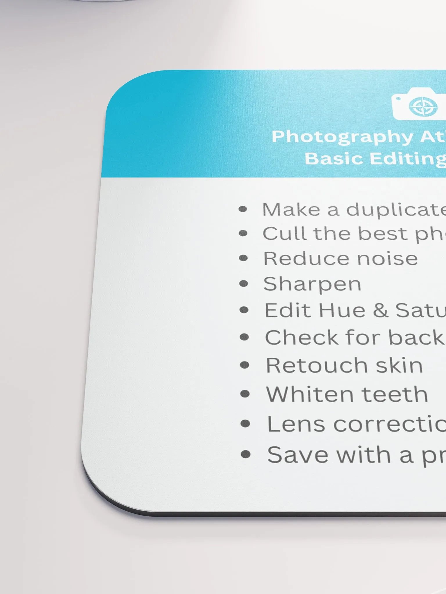 Basic Editing Checklist Mousepad product image (6)