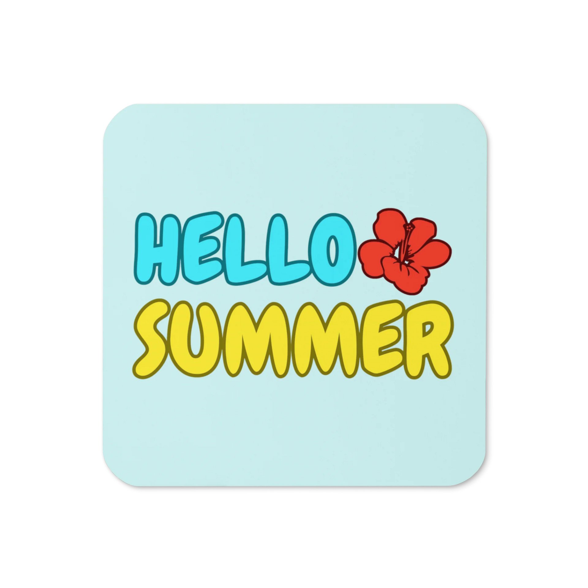 Hello Summer Glossed Coaster product image (1)