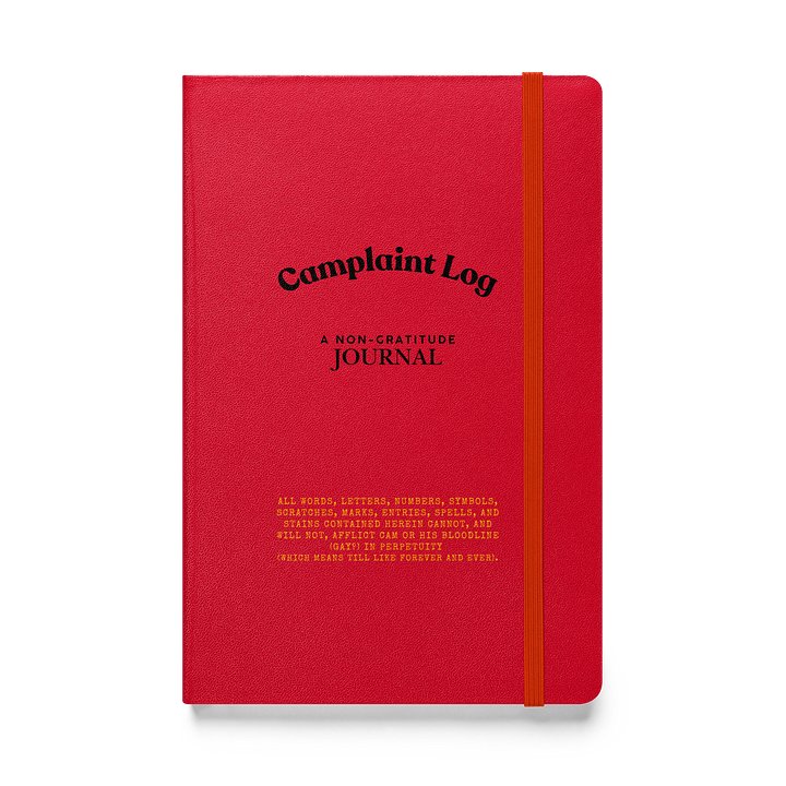 Camplaint Log Notebook BURNING RED EDITION product image (1)
