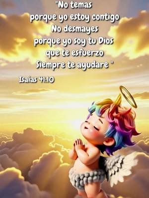 Angelito del Día 5 ✨📖 Versículo del día hoy (Isaías 41:10 RV1960) “No temas, porque yo estoy contigo; no desmayes, porque yo soy tu Dios que te esfuerzo; siempre te ayudaré.” 💛 Si esta palabra te bendijo, compártela con alguien. 🔗 https://vivelapalabra.org/links/ 🌐 https://vivelapalabra.org #angelitodeldia #VersiculosDelDia #VersiculoDelDiaHoy #PalabraDeDiosHoy #DevocionalDiario