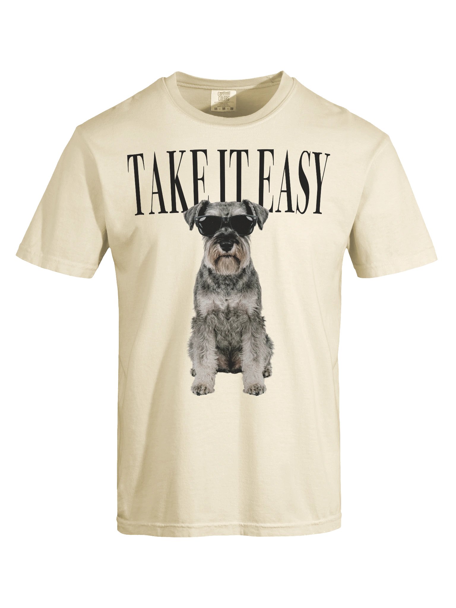 Take It Easy '90s Pop Vintage-Style T-Shirt for Miniature Schnauzer(Salt & Pepper) Owner product image (10)